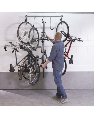 Crochet 1 Vélo Mural Gainé - Accessoire de Rangement Pratique