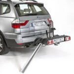 Porte-vélo 2 vélos électriques plateforme sur attelage rabattable zeus v2